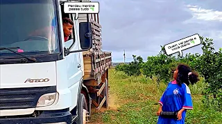 Foi tentar roubar de caminhão várias vezes se deu mal