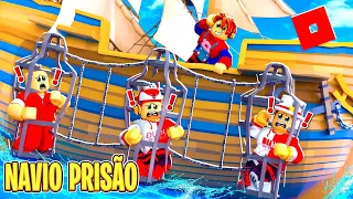 O NAVIO PRISÃO DE SEGURANÇA MÁXIMA DO BUILD A BOAT FOR TREASURE ROBLOX⛵