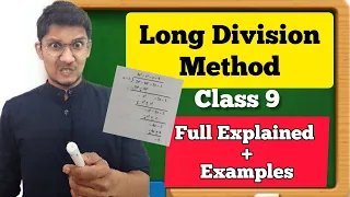 LONG DIVISION METHOD Class 9 Polynomials