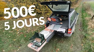 Transformer une VOITURE en VAN pour 500€ en 5 JOURS ! LE RESULTAT.