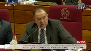 SESIÓN ORDINARIA DE LA CÁMARA DE SENADORES 11-03-2026