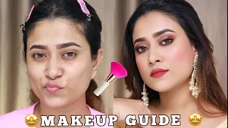 Glam Look Tutorial & Affordable Makeup Products Recommendation for Wedding Makeup look #under1000