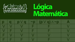 Lógica Matemática - Aula 4 - Negação dos conectivos (Leis de De Morgan) - Prof. Gui