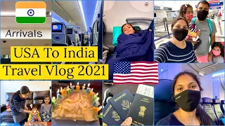 USA🇺🇸 to INDIA🇮🇳 TRAVEL WITH 2 Kids/Flight Experience(UNITED Airlines)/Hope you Relate/IndianMom