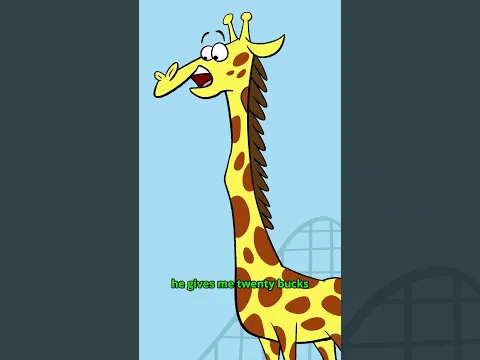 Giraffe Rollercoaster 🦒🎢 #fyp #funny #animation #comedyvideo #cartoon