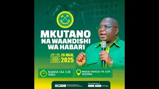 #LIVE: MWENEZI AMOS MAKALLA AKIZUNGUMZA  NA VYOMBO VYA HABARI MAKAO MAKUU YA CCM - DODOMA