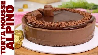 TORTA MOUSSE ALPINO: SEM FORNO, SEM LIQUIDIFICADOR E SEM GELATINA! |Torta de chocolate fácil
