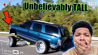 Whistlin Diesel wanted to buy it! Worlds Most Squatted Tahoe We drove it ILLEGALLY in North Carolina