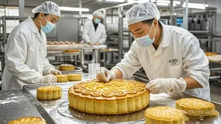 Real Shots Of The Mooncake Factory Workshop, With Happy Workers Making Delicious Mooncakes!