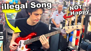 I Played the Forbidden Riff in ALL Guitar Stores (on BASS)