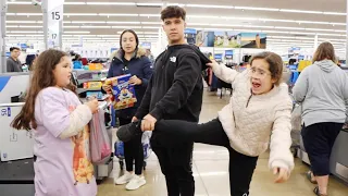 MY LITTLE SISTERS WENT CRAZY AT WALMART!!
