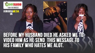 BEFORE MY HUSBAND DIED HE ASKED ME TO RECORD THIS MESSAGE FOR. FOR HIS FAMILY HATES ME SO MUCH😢
