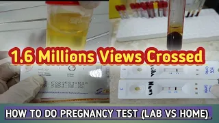 How to check pregnancy rapid test in laboratory. Home vs lab.why need to check in lab?In hindi & urd