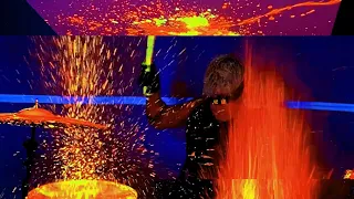 I made you a painting with my drums