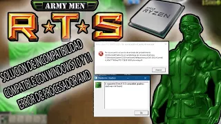Solución al Error de Army Men en AMD !! NO SE ENCUENTRA PUNTO DE ENTRADA amd64 Directx8 no Soportado