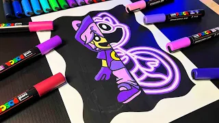 How to Draw CATNAP from Poppy Playtime