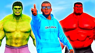HULK VS RED HULK MEGA RAMP JUMP CHALLENGE #1 | Team4SHOOTER