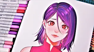 Drawing SARADA Uchiha | Boruto: Naruto Next Generations