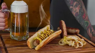 COMO HACER SALCHICHAS CASERAS ¡SIN MÁQUINA! "OKTOBERFEST" - MANEF 👨‍🍳 🌭