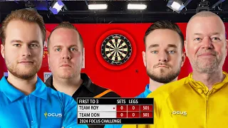 Roy & Dirk vs Don & Barney - First to 3 Sets 🎯 (Focus Drink Darts Challenge)