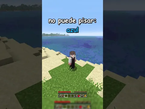 Minecraft  pero no puedo pisar un color aleatorio
