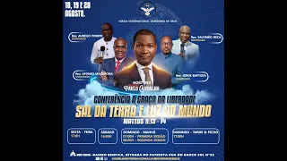 ENCERRAMENTO DA CONFERÊNCIA A GRAÇA DA LIBERDADE COM O REV. SALOMÃO DECA.