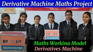 DIY Maths Derivatives Machine |Maths Working Model | Maths Project Class 11| Maths Model by Students