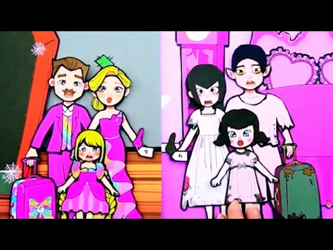 Paper Dolls Dress Up Rich and Poor Room #shorts