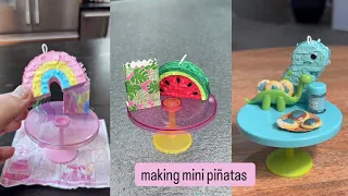 making miniverse birthday series piñatas