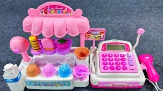 5 Minutes SatisFying with Unboxing Cute Pink Ice Cream Store Cash Register ASMR Review Toys