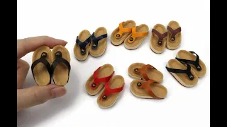 DIY Miniature Craft -  Mini Sandals Shoes