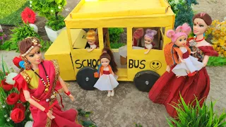 Barbie Doll All Day Routine In Indian Village/Pinki Ki Kahani Part -36/Barbie Doll Bedtime Story||