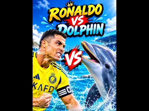 Dolphin Copied Ronaldo’s Bicycle Kick! 😱🐬⚽ #shorts #ronaldo