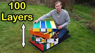 100x100x100 Rubik's Cube Puzzle World Record (100x100 / 100 layer twisty puzzle)