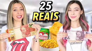 SOBREVIVENDO UM DIA INTEIRO COM 25 REAIS 💰