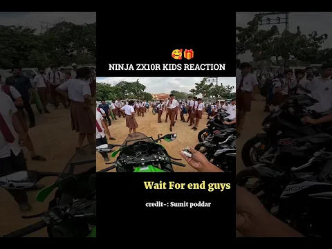 Kids reaction ninja zx10r superbike#shorts #motovlog #rider #zx10r #kids #reactionzx10r