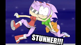 Amy Rose whoopin' a** for 4 minutes straight. (Happy 30th Birthday, Amy and Sonic CD!) #FanAnimation