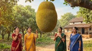 🫒Giant kathal festival in village ✨😍 #village #kathal #viral