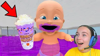 EL BEBÉ INUNDA LA CASA DE GRIMACE SHAKE en Who's Your Daddy