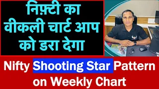 निफ़्टी का वीकली चार्ट आप को डरा देगा !! Nifty Shooting Star Pattern on Weekly Chart