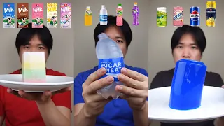 [COMPILATION] EATING JELLY FROM MILK, BOTTLED DRINK, AND SOFT DRINK