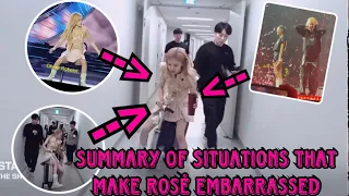 Summary of situations that make Rosé (Blackpink) embarrassed #rosé