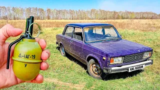 ✅ МОЩНАЯ ПЕТАРДА в МАШИНЕ Жигули 🔥 ФИНАЛ!!! ТОП 12 ПЕТАРД в МАШИНЕ 🚙 ЖИГУ БОЛЬШЕ НЕ СОБРАТЬ!!!