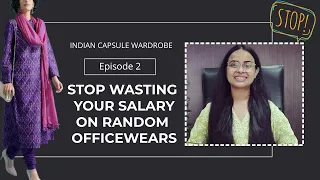 Indian Capsule Wardrobe | Graceful Officewear | #sustainablefashion #minimalist #wearable
