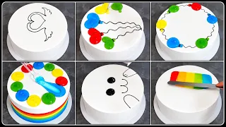 A collection of beautiful cakes😍Decorating beautiful cakes in no time/Colored Cakes