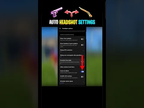 All Gun Headshot Sensitivity Setting After New OB50 Update | Free Fire Max Auto Headshot Sensitivity