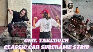 Classic Mini FRONT SUBFRAME Strip-Down BY CAITY! EP.7