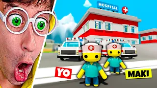 24 HORAS siendo MÉDICOS 🚑🚨! (desastre) - Wobbly Life #2
