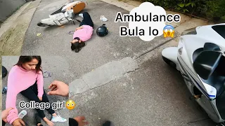 College Girl Hit by Speeding Car Big Crash sends Girl to Hospital 😓