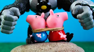 Pig George da Família Peppa Pig em uma Aventura de Heróis | Em Português Completo